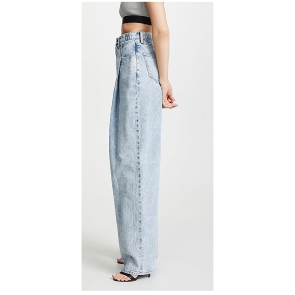 ALEXANDER WANG BRACE Pleated denim Jean size 27 - Picture 5 of 14